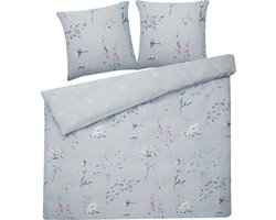 BELIANI EVERGREEN - Beddengoed - Lichtblauw - 200 x 220 cm - Katoen
