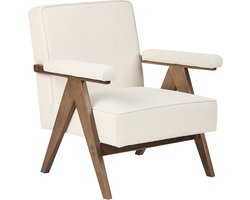 BELIANI EVJE - Fauteuil - Lichtbeige - Polyester