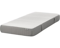 BELIANI FANCY - Traagschuimmatras stevig - Wit - 90 x 200 cm - Polyester