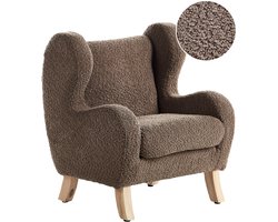 BELIANI FARUM - Kinderfauteuil - Bruin - Bouclé