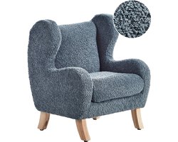 BELIANI FARUM - Kinderfauteuil - Donkerblauw - Bouclé