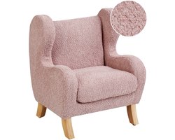 BELIANI FARUM - Kinderfauteuil - Lichtroze - Bouclé