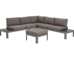 Beliani FERENTINO - Loungeset voor 5 - Grijs - Aluminium