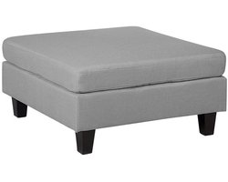 BELIANI FEVIK - Hocker - Lichtgrijs - Polyester