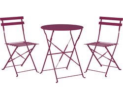 BELIANI FIORI - Bistroset voor 2 - Bordeaux - Staal