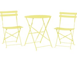 BELIANI FIORI - Bistroset voor 2 - Limegroen - Staal