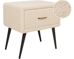 BELIANI FLAYAT - Nachtkastje - Lichtbeige - Bouclé