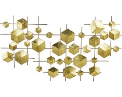 Beliani FLEROVIUM - Wanddecoratie - Goud - IJzer