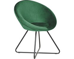 BELIANI FLOBY II - Fauteuil - Smaragdgroen - Fluweel