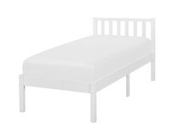 BELIANI FLORAC - Eenpersoonsbed - Wit - 90 x 200 cm - Dennenhout