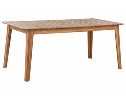 BELIANI FORNELLI - Tuintafel - Lichte houtkleur - 90 x 180 cm - Acaciahout