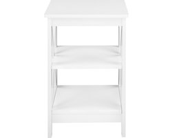 Beliani FOSTER - Bijzettafel - Wit - MDF
