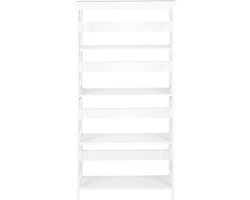 Beliani FOSTER - Boekenkast - Wit - MDF