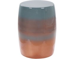 BELIANI FRAGUITA - Bijzettafel - Goudbruin/Blauw - IJzer