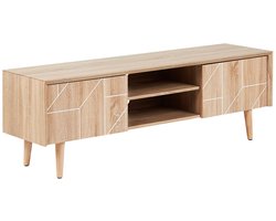 BELIANI FRANKLIN - TV-meubel - Lichte houtkleur - Spaanplaat