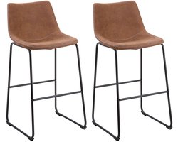 BELIANI FRANKS - Barkruk - Goudbruin - Polyester