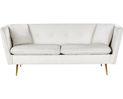 BELIANI FREDERICA - Driezitsbank - Gebroken wit - Fluweel