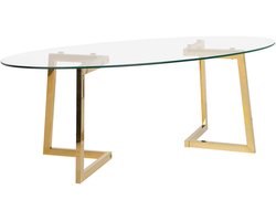 BELIANI FRESNO - Salontafel - Goud - Glas