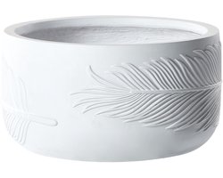 BELIANI FTERO - Bloempot - Gebroken wit - 43 x 43 x 23 cm - Kleivezel