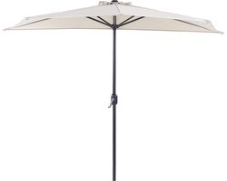 Beliani GALATI - Zweefparasol - Beige - Kunststof
