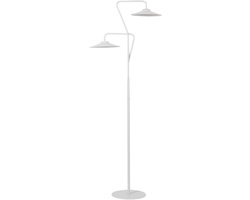 BELIANI GALETTI - Staande lamp - Wit - Metaal