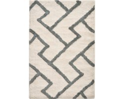 BELIANI GARHI - Badmat - Beige/Grijs - 60 x 90 cm - Stof