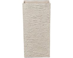 BELIANI GAZA - Plantenbak - Lichtbeige - 30 cm - Stenenmix