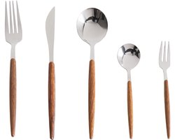 BELIANI GEMELLI - Bestekset 30-delig - Zilver - RVS