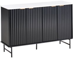 BELIANI GLASTONBURY - Dressoir - Zwart/Marmer - MDF