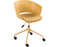 BELIANI GLEEFUL - Bureaustoel - Geel - Polyester