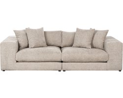 BELIANI GLORVIKA II - Driezitsbank - Taupe - Polyester