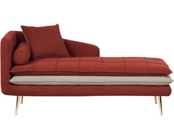 BELIANI GONESSE - Chaise longue - Rood - Polyester