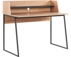 BELIANI GORUS - Bureau - Lichte houtkleur - Vezelplaat