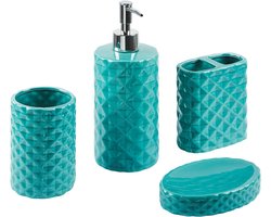 BELIANI GUATIRE - Badkamerset - Turquoise - Dolomiet