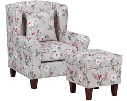 BELIANI HAMAR - Fauteuil - Lichtgrijs - Polyester