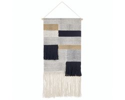 BELIANI HANGU - Wanddecoratie - Beige - Katoen