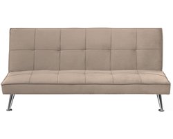BELIANI HASLE II - Slaapbank 3-zits - Zandbeige - Polyester