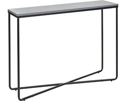 BELIANI HAZEN - Sidetable - Grijs/Zwart- MDF