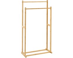 BELIANI HOBOKEN - Handdoekrek - Lichtbruin - Bamboe