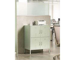 BELIANI HOLBECK - Kantoorkast - Mintgroen - IJzer