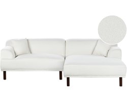 BELIANI HOLT - Hoekbank - Wit - Linkszijdig - Bouclé