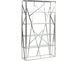 BELIANI HOXIE - Boekenkast - Zilver - RVS