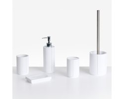 BELIANI HUALLAGA - Badkameraccessoireset - Wit - Polyresin