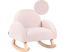 BELIANI HUG - Schommelstoel voor kinderen - Pastelroze - Bouclé