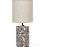 BELIANI IDER - Tafellamp - Bruin - Keramiek