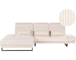BELIANI IKAST - Hoekbank - Beige - Rechtszijdig - Corduroy