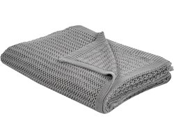 BELIANI ILEN - Bedsprei - Grijs - 150 x 200 cm - Katoen