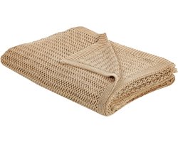 BELIANI ILEN - Bedsprei - Lichtbruin - 150 x 200 cm - Katoen