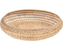 Beliani INDRAGIRI - Decoratieve schaal - Natuurlijk - Rotan