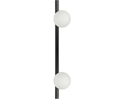 BELIANI ISABELLA - Wandlamp 2 lampen - Zwart - IJzer
